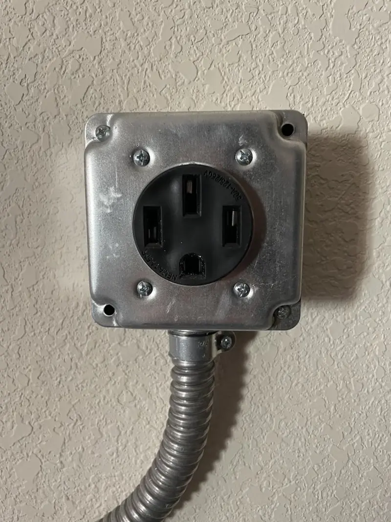 NEMA 14-50 outlet installed for Electrical Panel Upgrade in Highlands